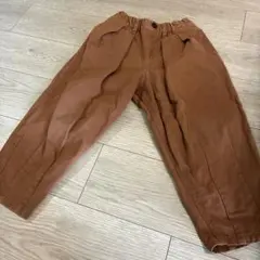 ブラウン コットン ロングパンツ