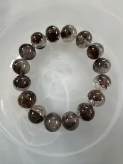 ヒマラヤ・ブラックエレスチャル水晶 ブレスレット パキスタン産