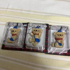ぽすくま フィギュアストラップ　2種類3個