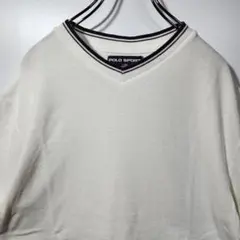 POLO SPORTS　ヴィンテージ　リンガーTシャツ　ワッフル　M　古着コーデ