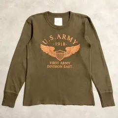 HOUSTON ヒューストン U.S.ARMY 長袖 サーマル Tシャツ