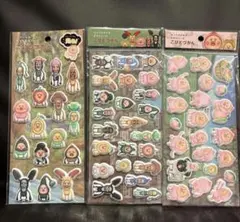 こびとづかん ぷっくりシール カクレモモジリ ぷくぷくシール 正規品①