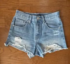 デニムショートパンツ　ライトブルーSサイズ