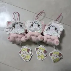 mikko characters ふわふわBABYマスコット ムース　３個セット