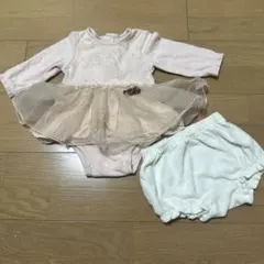 プティマインマイン ワンピース　スカート　セット　アップ　80