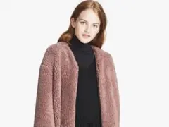 【ユニクロ】　ボアフリースコート