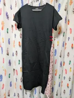 グラニフ　らんま1/2　ワンピース　チャイナパターン　サイドプリーツワンピース