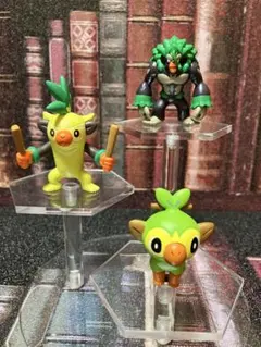 ポケモンモンコレ　フィギュアNo.1385（サルノリ　進化セット）