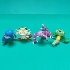 ポケモン【初期】モンコレ　グレッグル　ニャース　ドラピオン　マスキッパ