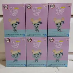 鬼滅の刃　Fluffy Puffy ムキムキねずみ　フィギュア　6個のサムネイル