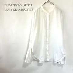 【ビューティー&ユースユナイテッドアローズ】 バンドカラーシャツ F ホワイト