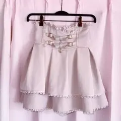 LIZLISA 2連リボンベルトスカパン