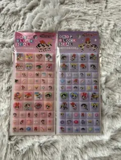 パワーパフガールズ　タイルシール　DROP BLOCK SEAL パワパフ
