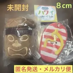 にっこリーノ　ハワイのぬいぐるみ（ティキ・ビーチサンダル）2点セット