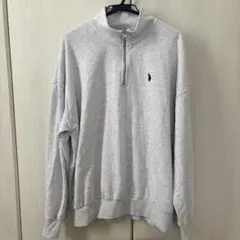 【U.S. POLO ASSN. 】ハーフジップ トレーナー L