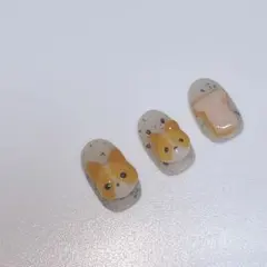 コーギー 犬 犬ネイル 3d ネイルパーツ 食パン
