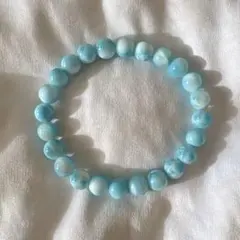 高品質ラリマー　パワーストーン　ブレスレット