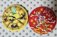 ディズニー 刺繍缶バッジ　ティンカー・ベル　リメンバー・ミー セット