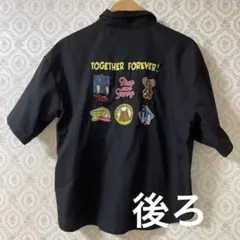 Tom and Jerry 半袖シャツ ブラック
