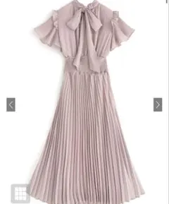 これからの季節大活躍！バックリボンフリルスリーブプリーツワンピース[al142]