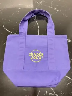 TRADER JOE'S キャンバストートバッグ パープル