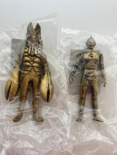【未開封・限定】ウルトラマン バルタン星人 ブロンズカラー ソフビ 2体