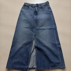 UNIQLO JEANS デニム ロングスカート スリット入り