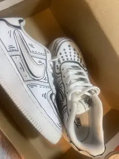 Nike Air Force 1 手描き風 スニーカー カスタム