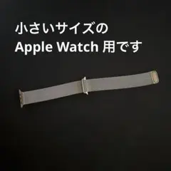 【美品】Apple Watch 用 ミラネーゼループ バンド シルバー