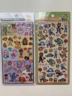 【正規品】ボンボンドロップシール　ディズニー　クラシック、ズートピアの２点セット