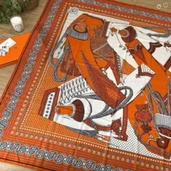 HERMESエルメス カレ140 ジェアン ポジャギのアート カシシル ストール
