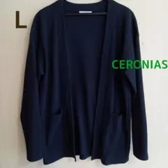 【CERONIAS】メンズカーディガン　L ネイビーのサムネイル