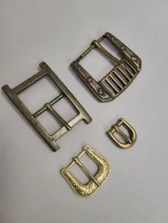 ベルト バックル 4点 ハンドメイド