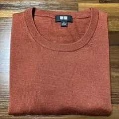 ユニクロ メンズ エクストラファインメリノクルーネックセーター(長袖) M