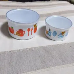 RILAKKUMA　リラックマ　北欧風ホーローボウル　2個セット