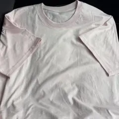 GU コットンカラークルーネックTシャツ ピンク XLサイズのサムネイル