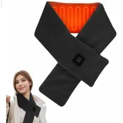 電熱ネックウォーマー USB電熱マフラー 3段階温度調節 洗える 男女兼用