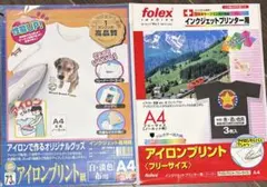 アイロンプリント用紙セット サンワサプライ folex 計5枚