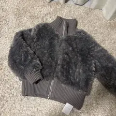 ESICA ハイネックボアブルゾン グレー