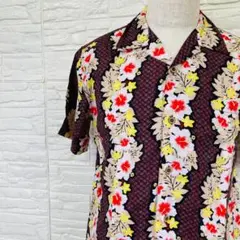 Lilas 古着 ブラウス 開襟 レディース 花柄 シャツ 半袖 レトロ - メルカリ