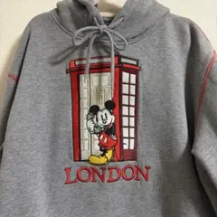 希少！ ミッキーマウス ロンドン パーカー グレー WDWのサムネイル