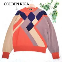 リラックスさま専用 ゴールデンリガ メンズニット(L)日本製 カシミヤ