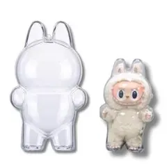 【ラブブ クリアケース】Labubu用のクリアケーススタンドタイプ×2個セット