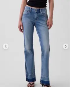 完売品 GAP ギャップ ローライズ ロング＆リーンデニム フレア ストレッチのサムネイル
