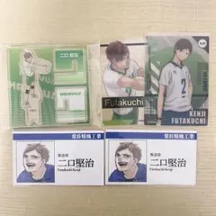 ハイキュー!! 二口堅治 アクリルスタンド アートコースター 箔押しクリアカード