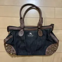 訳あり‼️BURBERRY BLUE LABEL ハンドバッグ ダークデニム