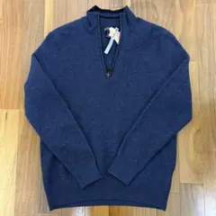 【クリーニング済】BrooksBrothers ハーフジップセーター / S