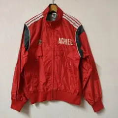 80s adidas ナイロンブルゾン サイズS レッド メンズ デサント