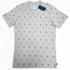 ■ポロラルフローレン ポニープリントTシャツ・グレーM新品■日本サイズXL位！