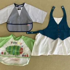 お食事エプロン 3点セット　MARLMARL タキシードスタイ